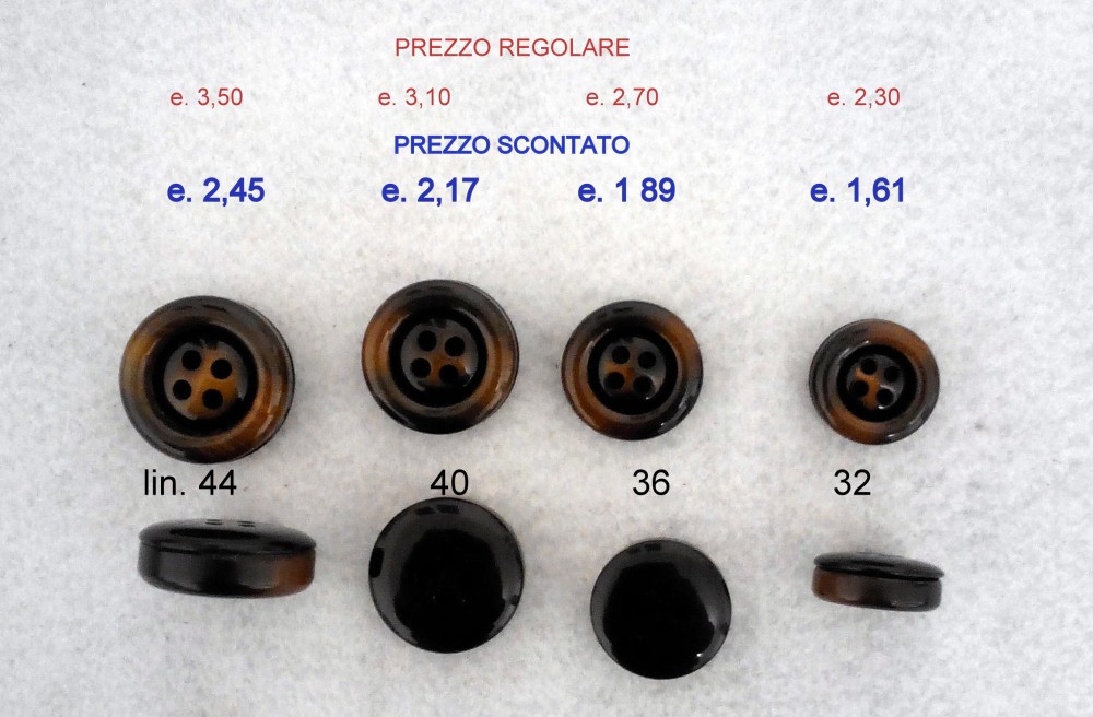 Bottone 4 fori "anni 80"