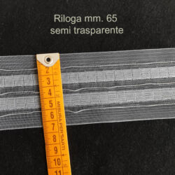 Fettuccia riloga semitrasparente mm. 65 - Merceria Cheri - Rimini