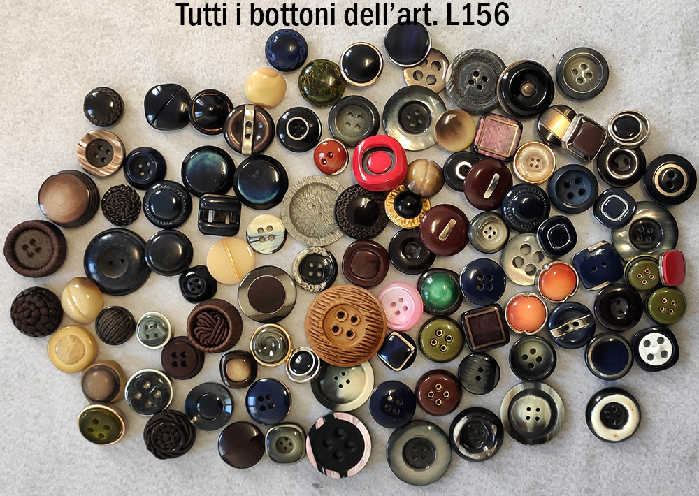 L156 Bottoni vintage 100 pezzi anni 60 70 80