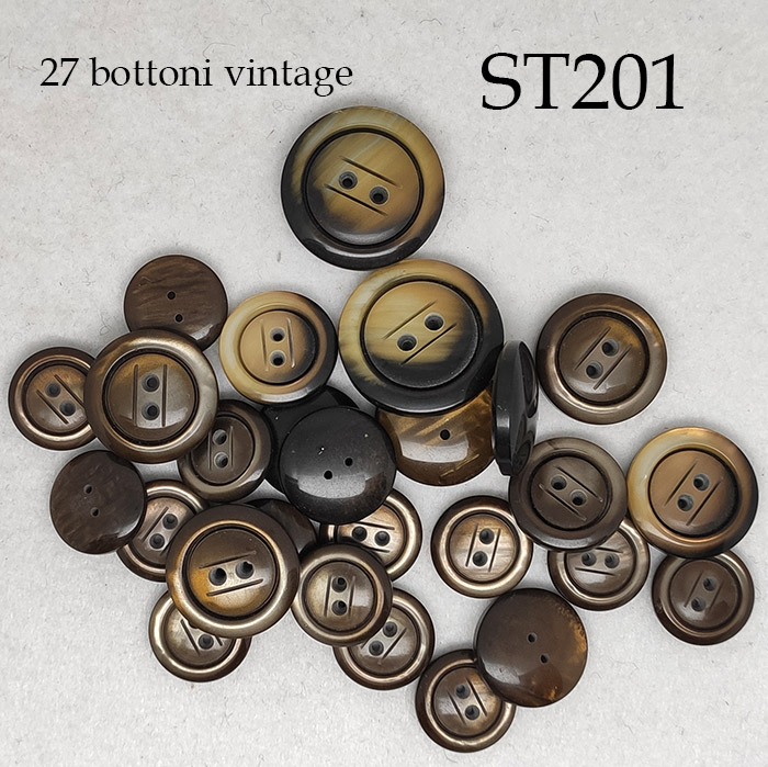 Ultimi 27 bottoni vintage anni 70